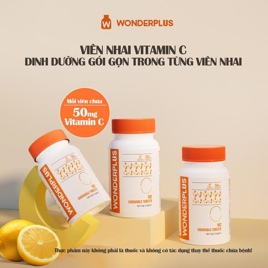 Vitamin C Chewable Tablet Supplement 60 PCs X 50mg