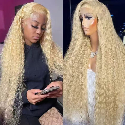 Long Curly Synthetic Wigs Lace Front