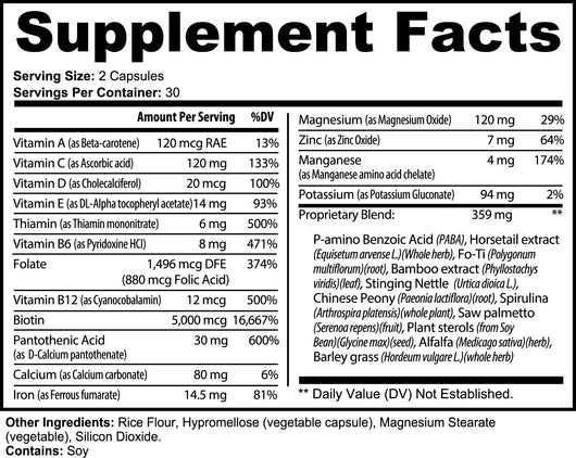 HAIR, SKIN, NAILS SUPPLEMENTS