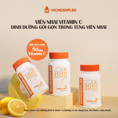Vitamin C Chewable Tablet Supplement 60 PCs X 50mg